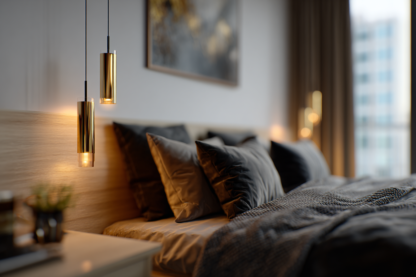 Bedside pendant lights