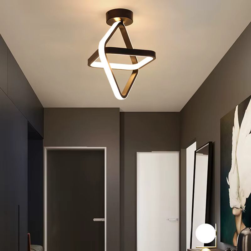 Overlapping square ceiling light