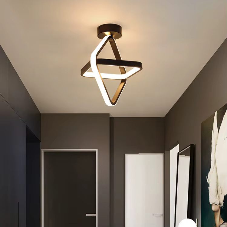 Overlapping square ceiling light
