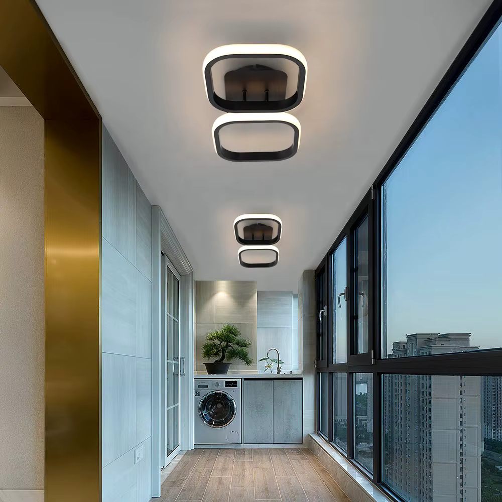 Rectangle minimal ceiling light