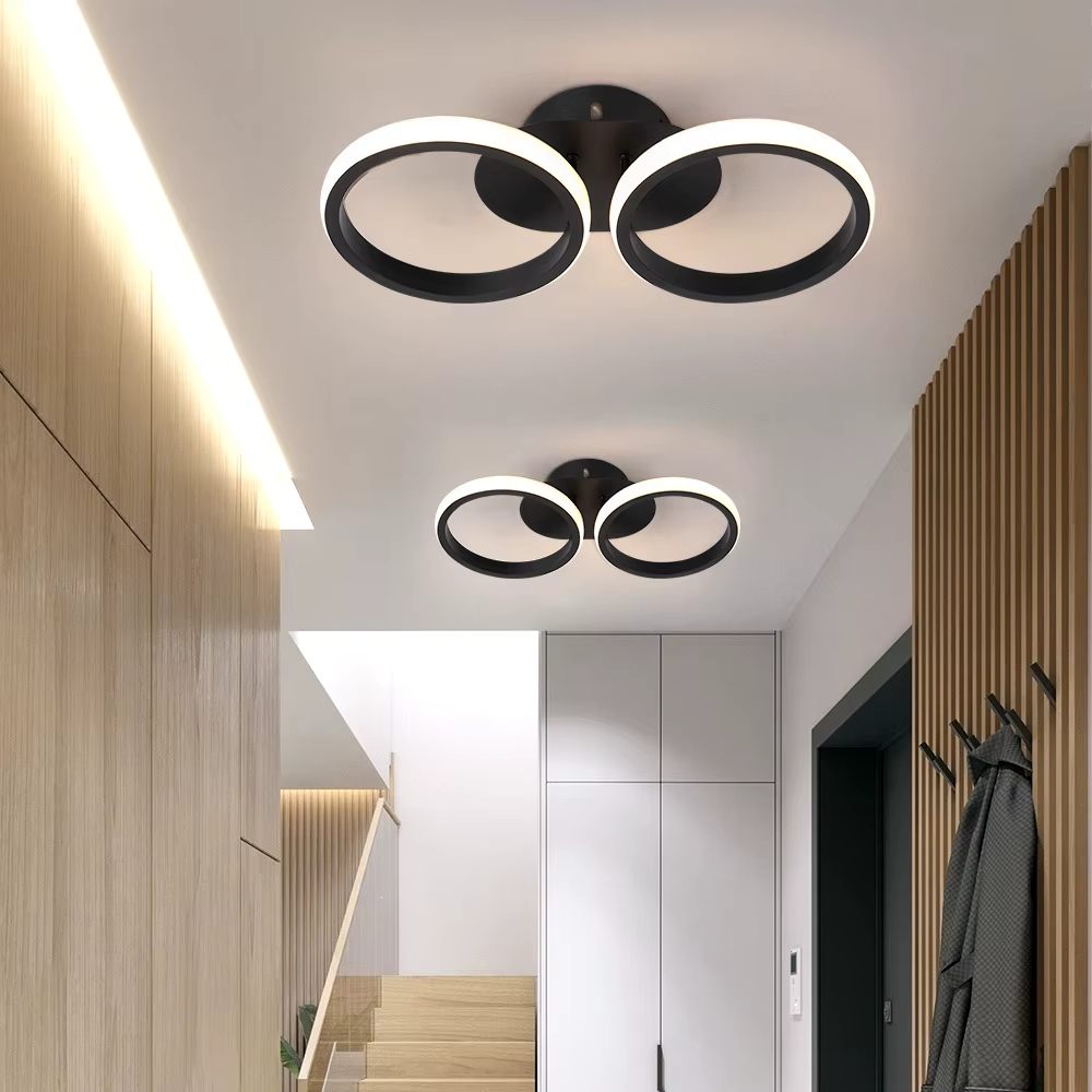 Twin ring ceiling light