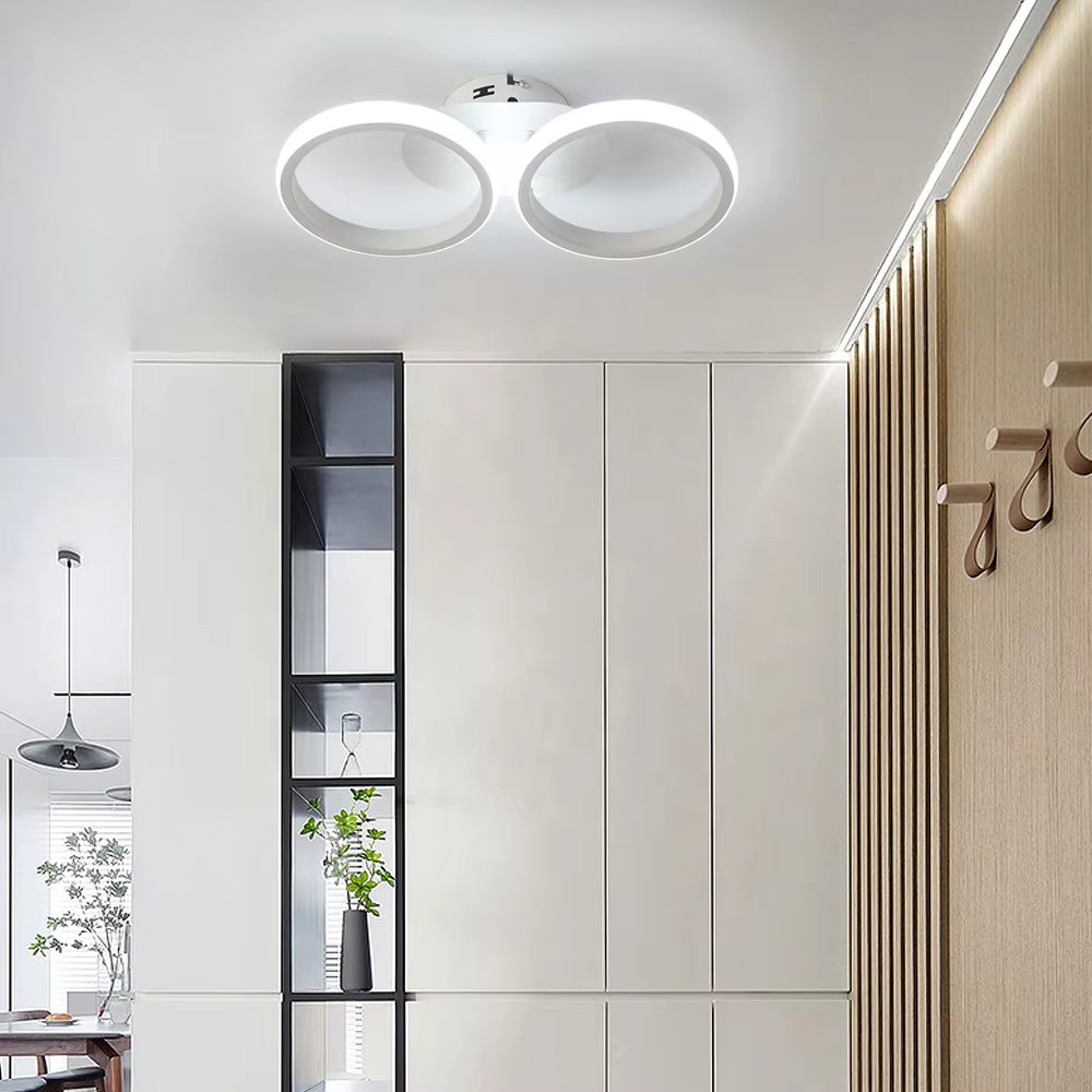 Twin ring ceiling light