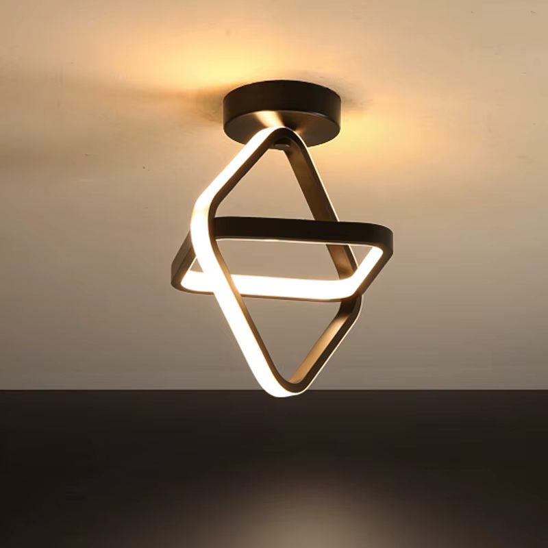 Overlapping square ceiling light
