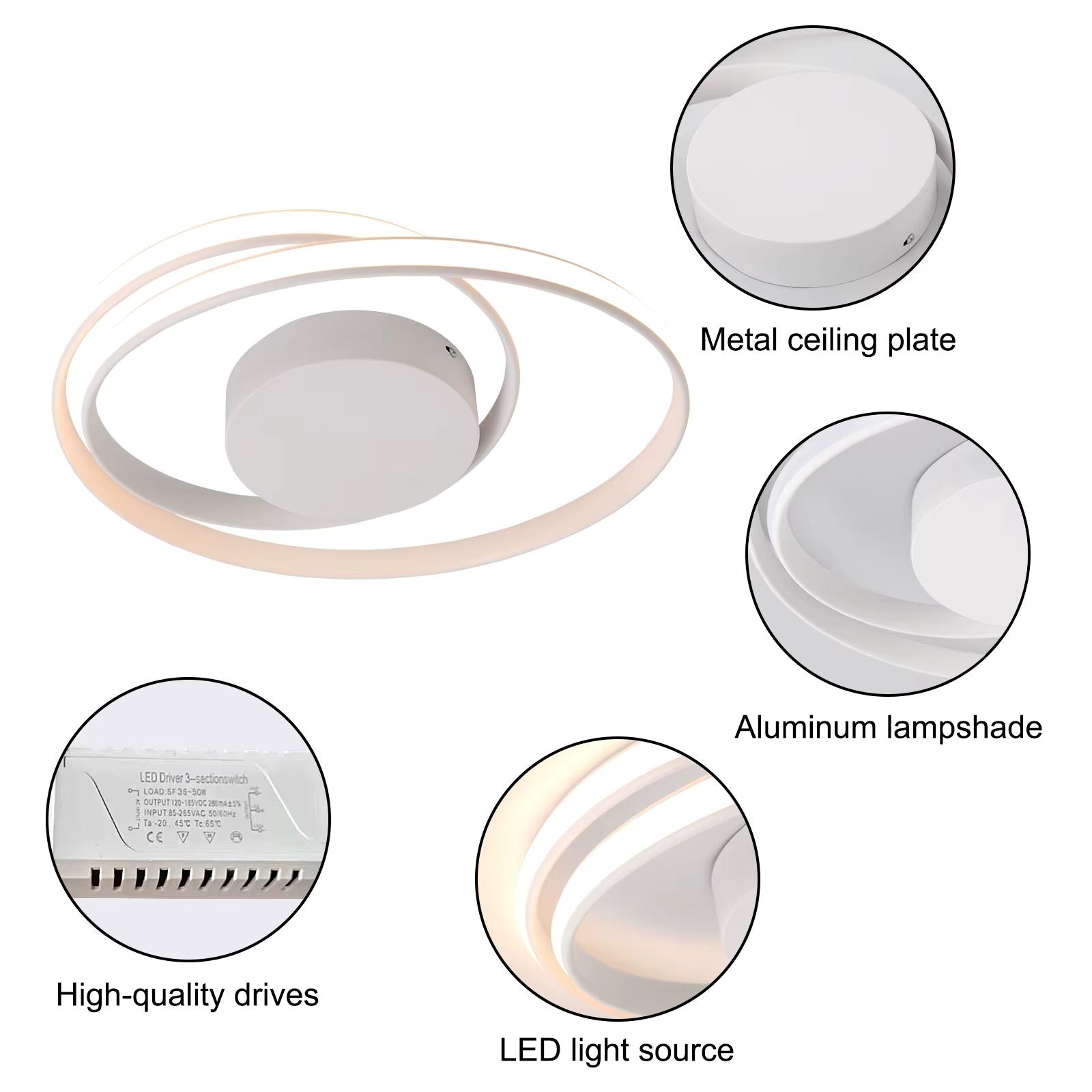 Modern round ceiling light
