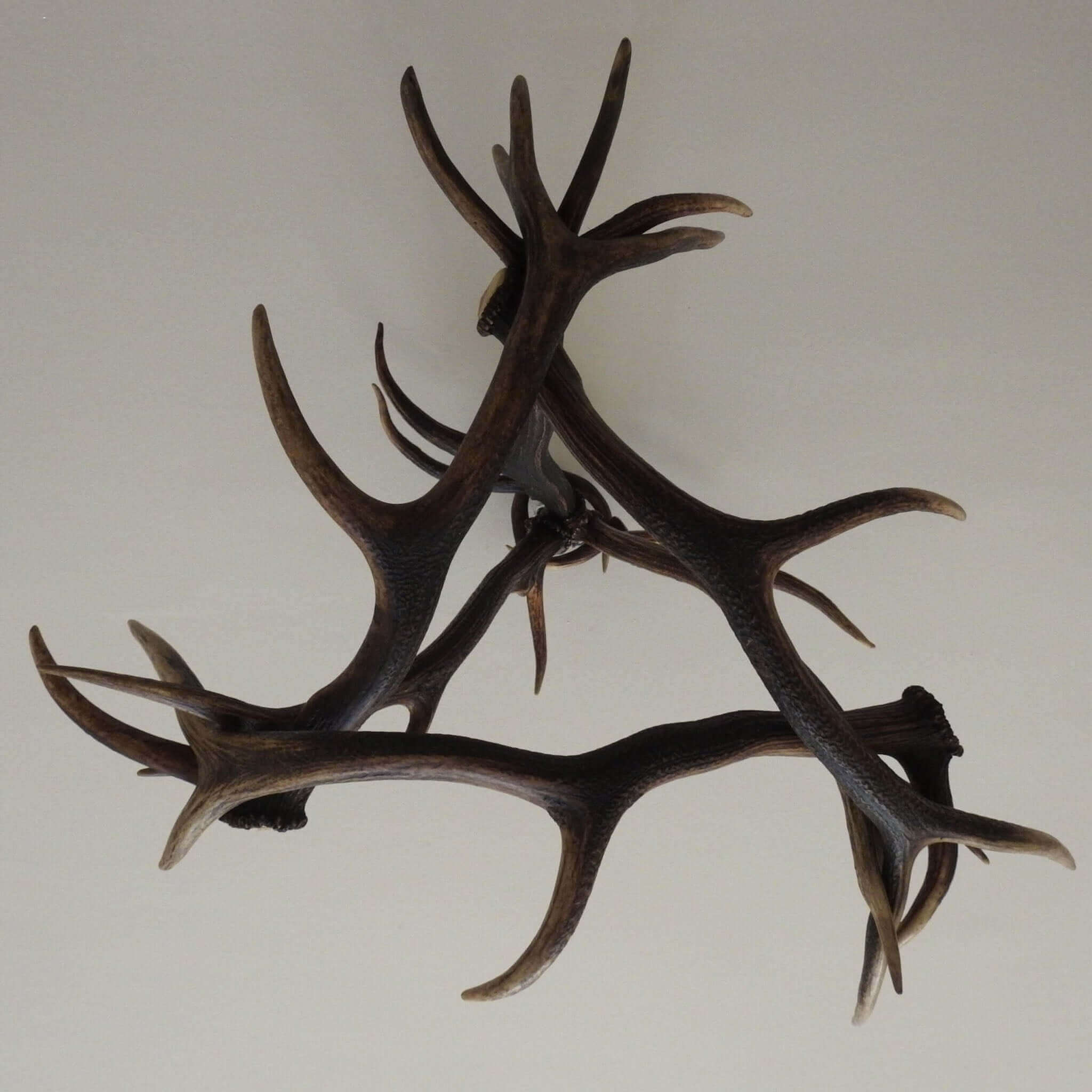Modern deer antler triangle chandelier