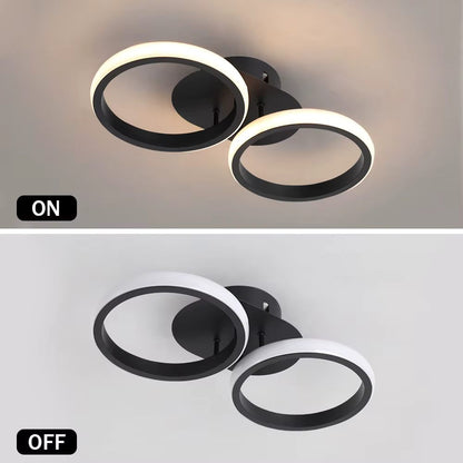 Twin ring ceiling light