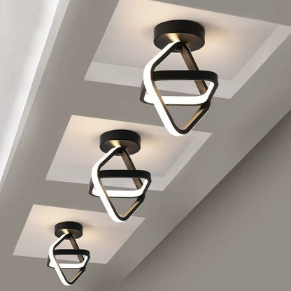 Overlapping square ceiling light