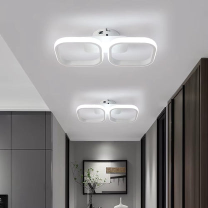 Rectangle white ceiling light