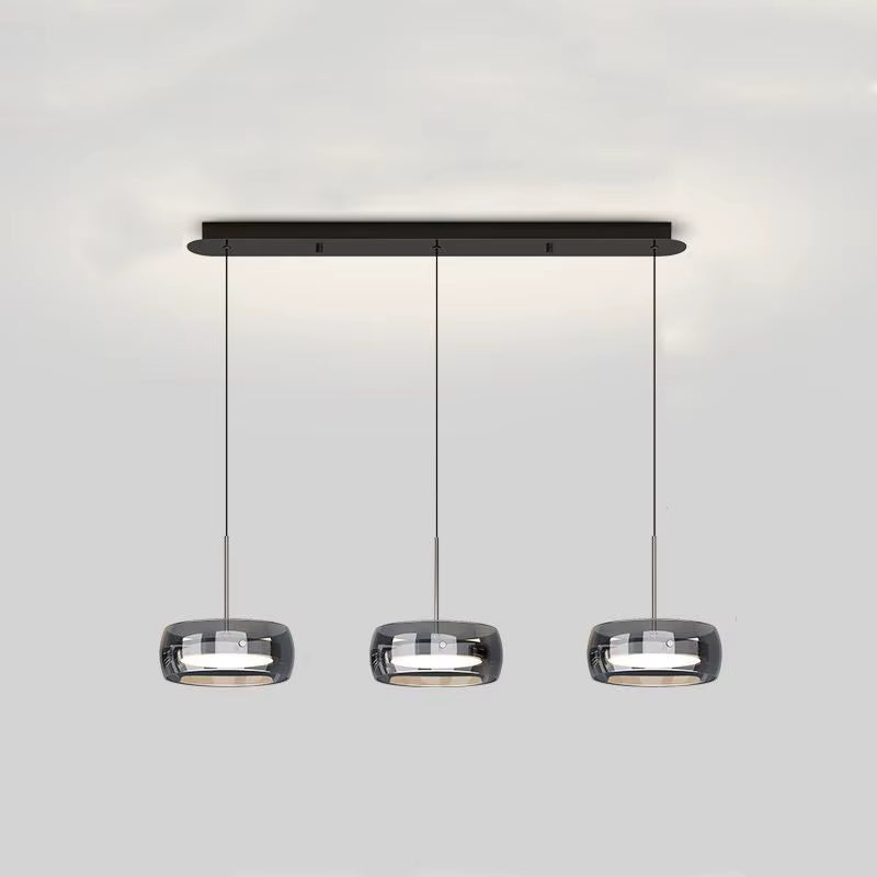 Minimalist glass pendant light
