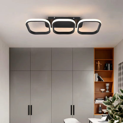 Three ring ceiling light