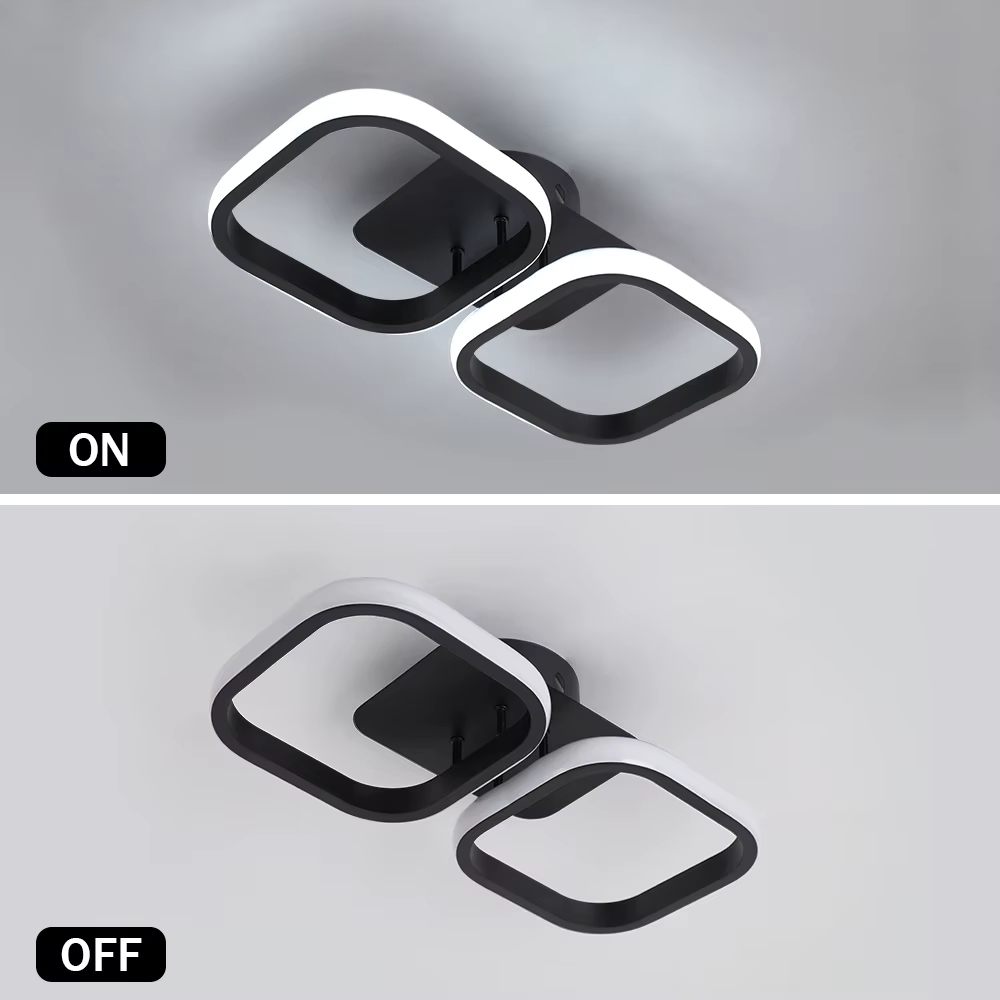 Rectangle minimal ceiling light