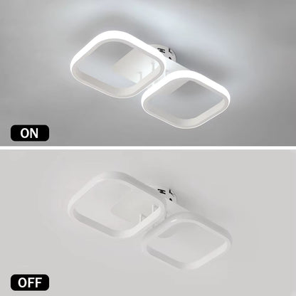 Rectangle white ceiling light