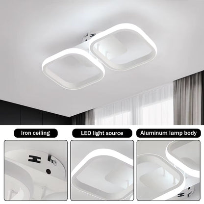 Rectangle white ceiling light