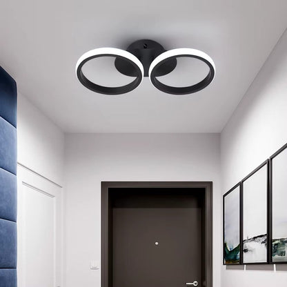 Twin ring ceiling light
