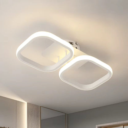 Rectangle white ceiling light