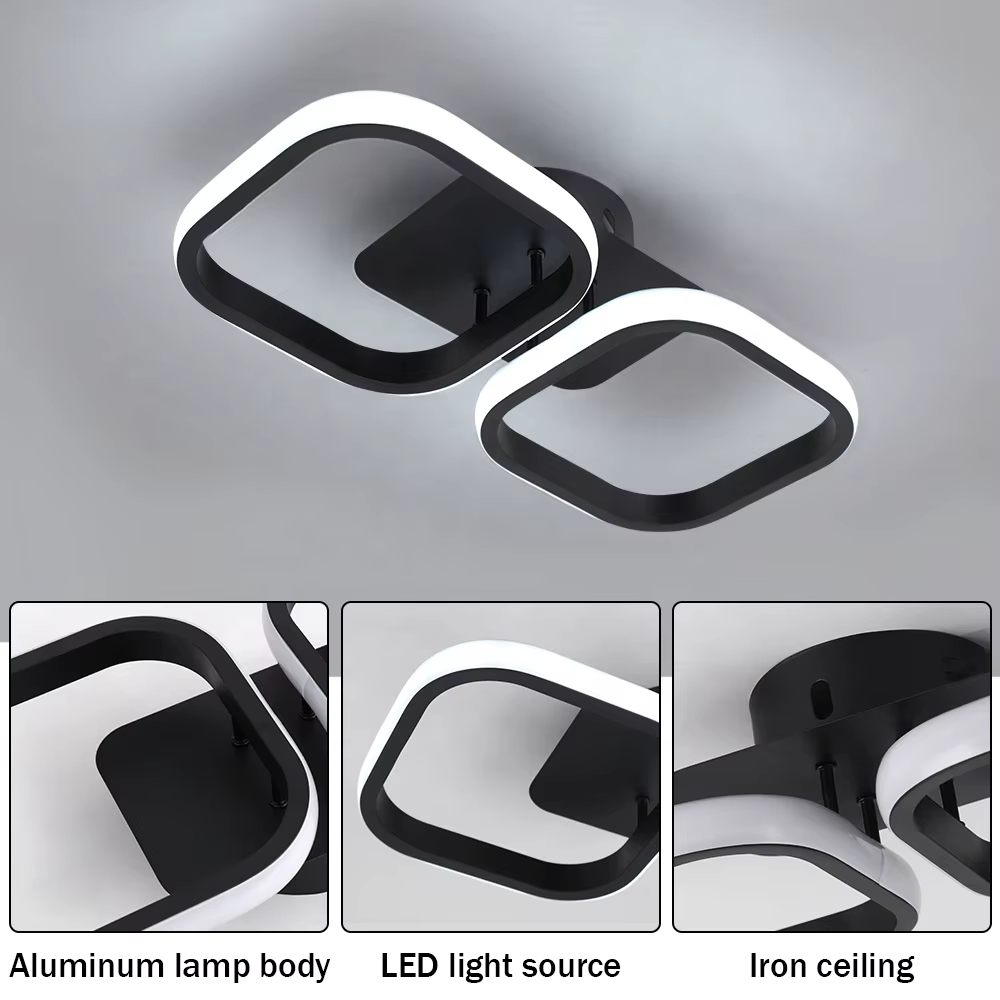 Rectangle minimal ceiling light
