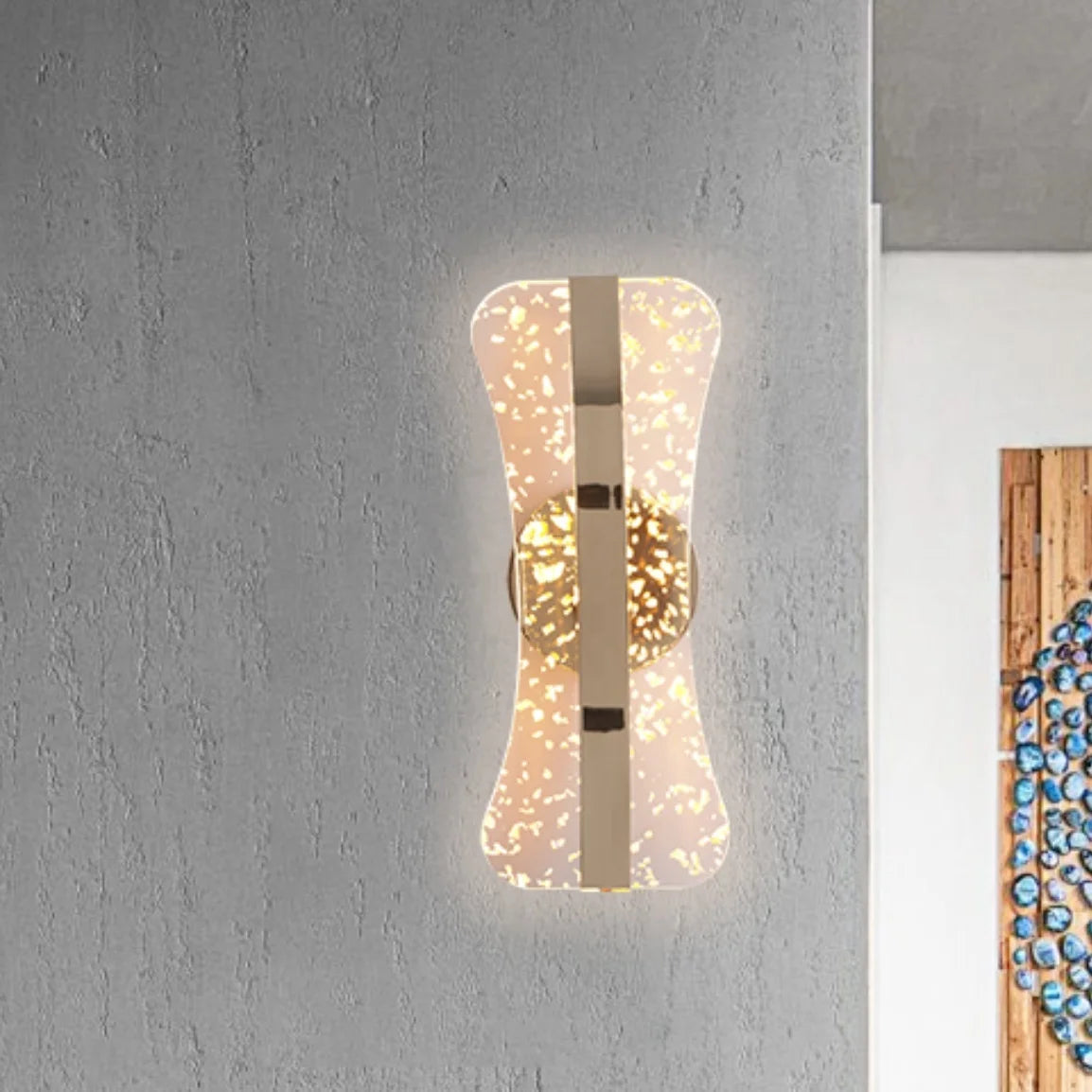 Modern curved wall light