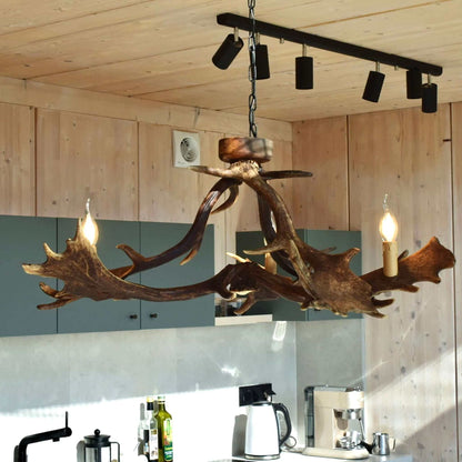 REAL LOW CEILING ANTLER Chandelier