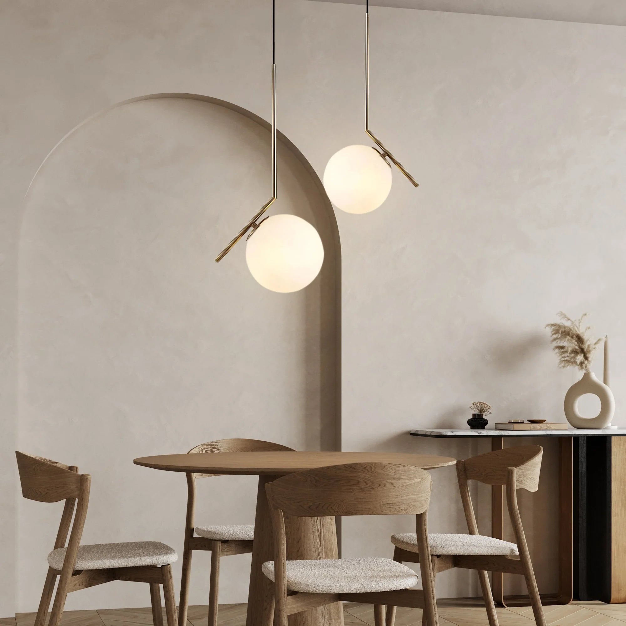 Lotus pendant light